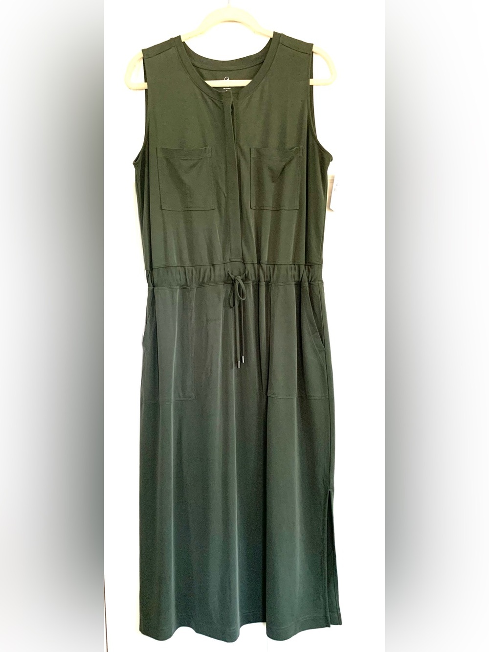Lou & Grey Sandwashed Midi Pocket Shirtdress